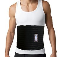 ITA-MED Men's Breathable 9 Inch Wide Elastic Abdominal Binder, Black, Small, 1 Pound