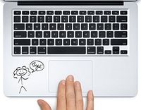 River Song Prison Bye Doodle Doctor Who Printed Trackpad Clear Vinyl Decal Sticker Compatible with Apple MacBook Pro Air 11" 12" 13" 15" All Years Laptop Trackpad Keyboard (13" Macbook Air)