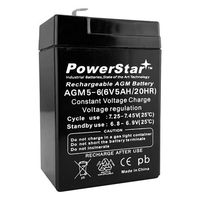 Powerstar Replacement Battery for Sure-Lites 26117 6V 4.5AH Emergency Ligh Battery
