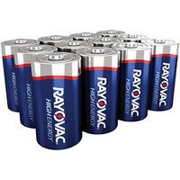 RAYOVAC 813-12PPJ Alkaline Batteries Reclosable Pro Pack (D, 12 pk), New