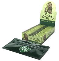 Zig Zag Organic 1 1/4 Rolling Papers (24 Packs/Box) with Smell Proof Pouch