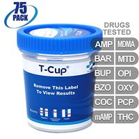 MiCare [75pk] - 12-Panel Multi Drug Test Cup (AMP/BAR/BUP/BZO/COC/mAMP/MDMA/MTD/OPI/OXY/PCP/THC) #MI-TDOA-6124