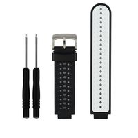 HWHMH 1PC Replacement Silicone Bands with 2PCS Pin Removal Tools for Garmin Forerunner 220/230/235/620/630 (No Tracker, Replacement Bands Only) (01-Black/White)