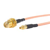 Straight MMCX Male to RP-SMA Female Connector Cable Eagles (TM) 8inch 20cm 0.7ft Antenna Extension Cable Bulkhead Pigtail RG316 Cable