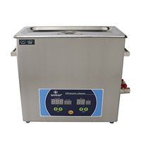 Professional Heavy Duty Stainless Steel Ultrasonic Jewelry, Glass and Watch Cleaner Heater Timer with Digital Time/Temp LED Displays Large Capacity (4 Liter)