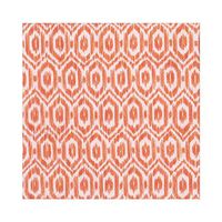 Caspari Amala Ikat Paper Luncheon Napkins in Orange - 80 Count