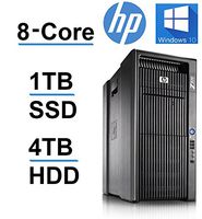 HP Z800, 2X QUAD Xeon 2.93, 1TB SSD, 4TB HD, 48GB DDR3, Nvidia GTX 1060 3GB, USB 3(Renewed)