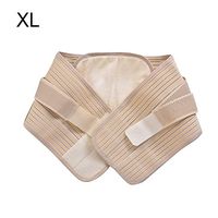 Dilwe Waist Protector, Self Heating Padded Lumbar Back Brace with Adjustable Belt Relief Cold(M)