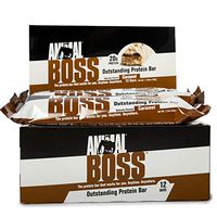 Universal Nutrition Animal Boss Bar - Soft Baked Triple Layer - 20g Protein - Delicious Taste, Caramel, 12 Count