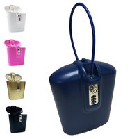 Safego lockbox Safe access with key and portable travel combination, Blue