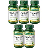 Nature's Bounty Cranberry Fruit 4200 mg, Plus Vitamin C Softgels, 120 ea (Pack of 5)