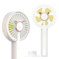 Siivton Mini Handheld Fan,Small Desk Portable Fan USB Rechargeable Battery Operated, Upgrade Small Pocket Personal Desk Table Fan Super Cute for Outdoor Camping Travel Home Office,White