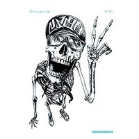 UOKNICE Halloween Waterproof Temporary Tattoo Sticker Scar Terror Wound Blood Injury Hot