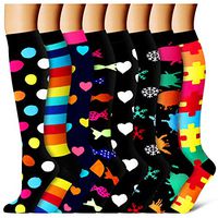 Copper Compression Socks Women & Men - Best for Running,Medical,Athletic Sports,Flight Travel, Pregnancy