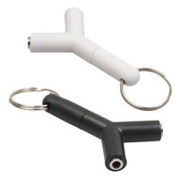 Globeagle 2Pcs 3.5mm Male to 2Female Stereo Audio Headphone Earphone Splitter Adapter
