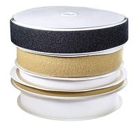 Webbing Back Hook Fastener with 1/2" Hook, 10 Yard, Tan