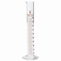 1000ml Graduated Cylinder, 3.3 Borosilicate Glass, Single Metric Scale, Karter Scientific 213I15 (Single)