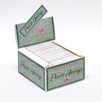 PURE Hemp Rolling Papers King Size 33 Leaves UNFLAVORED Flavor Pack of 50