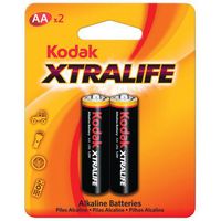 Kodak KAA-2 30007796 Xtralife Alkaline Batteries (AA), 2 Piece