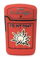 Smokemoji Jet Flame Torch Lighter Adjustable Flame Windproof Butane Refillable (Classic Red)