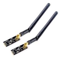 HiLetgo® 2pcs NRF24L01+PA+LNA Wireless Transceiver RF Transceiver Module with SMA Antenna 2.4G 1100m Compatible Arduino