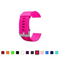 Dunfire Replacement Straps for Fitbit Blaze, Colorful Accessory Watch-Style Band/Wristbands with Buckle for Fitbit Blaze Smart Fitness Tracker (Royal Pink, Large)