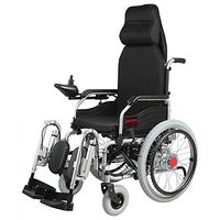 YOLANDEK Wheelchair Electric Folding Collapsible Lightweight Elderly Disabled Intelligent Automatic Full Lying Four-Wheeled Scooter Can Lie Flat, Load 100 Kg, EPBS Brake System