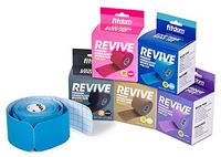 Fitdom Kinesiology Physiotherapy Synthetic Sports Tape in Uncut, Precut & Bulk Roll + BONUS Instruction. FDA Approved. Therapeutic Taping for Knee, Shoulder, Elbow & More. Providing Recovery & Support