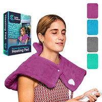 Cure Choice Electric Heating Pad for Neck & Shoulders –Warming Neck Wrap with Magnetic Closure– Heated Neck Pillow for Muscle Pain Relief (Magenta)