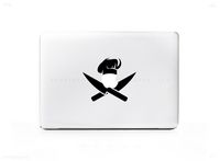 Chef Cook Kitchen Restaurant Hat Knifes Sticker Decal For MacBook Pro 13" 15" 17" Universal Sticker. 6 Year Guarantee