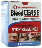 BleedCease First Aid for Cuts and Nosebleeds Sterile Packings 25 ea (Pack of 11)