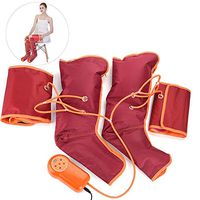 Semme Air Compression Electric Leg Massager, 2 Modes 9 Intensities with Handheld Controller Massage Wraps for Relax Your Arm, Foot,Calf(Red)