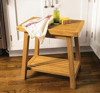 WholesaleTeak 18"x12" Grade A Teak Bath Stool Or Side Table Or Shower Bench #WHAXBS