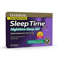 Goodsense Sleeptime Nighttime Sleep-aid Softgels, Diphenhydramine Hcl 25 Mg, 48Count