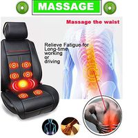 DesirePath Vibration 12V Massage Seat Cushion with Cooling, Heating and Massage Functions Therapy Heating Pad, Back Massager, Massage Chair Pad for Home Office Car