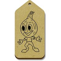Azeeda 10 x 'Onion Man' 66mm x 34mm Gift Tags (TG00003345)