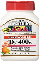D3 Chewable - Orange Flavor 400 Iu 110 Chwbls