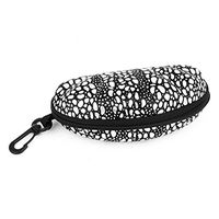 uxcell Silver Tone Black Zipper Eyeglasses Sunglasses Glasses Case Box