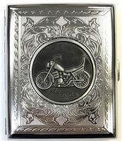 High Shine Polish Cigarette Case. Fits 100s. Holds 20 Cigarettes. 3101DP3-4