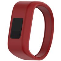 QGHXO Band for Garmin Vivofit Jr/Vivofit Jr. 2, Soft Silicone Replacement Watch Band Strap for Garmin Vivofit Jr/Vivofit Jr. 2 Activity Tracker, Small, Large (Red, Small: 5.7")