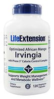 Life Extension - Optimized Irvingia with Phase 3 Calorie Control Complex African Mango - 120 Vegetarian Capsules