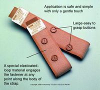 (EA) Fitz-All(r) with Buttons Fabric Leg Bag Straps