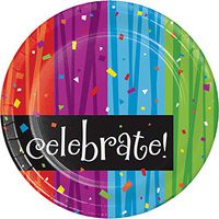 Creative Converting 96-Count Milestone Celebrations Round Paper Dessert Plates, Celebrate