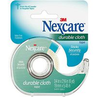 Nexcare Durable Cloth First Aid Tape With Dispenser, 3/4 in x 6 yds