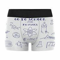 InterestPrint Boxer Briefs Men's Underwear Physics Note Book Page Paper XXL