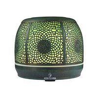 Scentcares Essential Oil Diffuser 500ml Metal Cover Aromatherapy Big Tank with 7 Led Light Ultrasonic Cool Mist Humidifier for Essential Oils Suitable for Large Living Rooms Kitchen Office and Spa