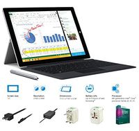 2014 Microsoft Surface Pro 3 12-Inch Touch Screen Tablet (Intel Core i7-4650U Processor, 8GB DDR3, 256GB HDD, Windows 8.1 Pro)