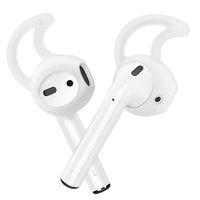ZALU Hooks and Covers Accessories Compatible with AirPods and EarPods Earphone Earbuds [3 Pairs] (Clear)