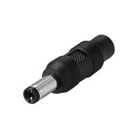 uxcell DC Power Converter 5.5mm x 2.1mm Male to 3.5mm x 1.35mm Female Adapter Connector Black 15Pcs