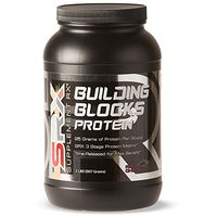 Supplement Rx - Building Blocks Protein Powder Rich Chocolate 2lbs, Whey Protein-Egg White Complex